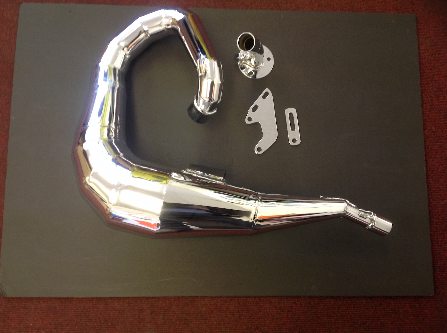 Chrome plated vespa/lambretta exhaust